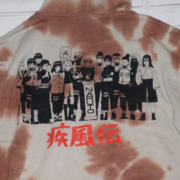 Orange tie dyed Naruto Hoodie sweater size Medium - Picture 5 of 6